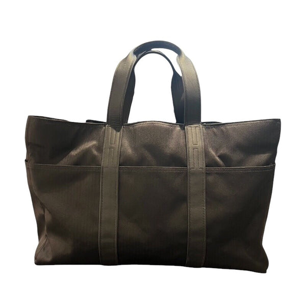 エルメス HERMES アカプルコGM ブラック シルバー金具 トワル メンズ ボストンバッグ