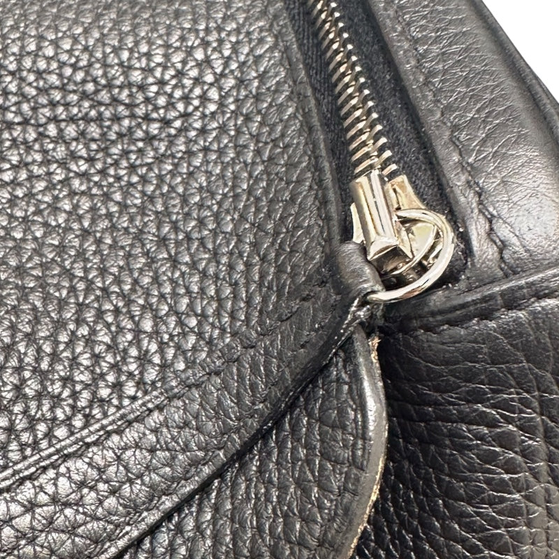 エルメス HERMES リンディ30　ヴェルソ A刻印 ブラック・トフィー トリヨン レディース ハンドバッグ