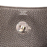 エルメス HERMES リンディ30　ヴェルソ A刻印 ブラック・トフィー トリヨン レディース ハンドバッグ