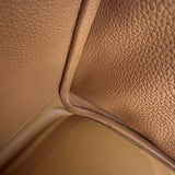 エルメス HERMES リンディ30　ヴェルソ A刻印 ブラック・トフィー トリヨン レディース ハンドバッグ