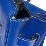エルメス HERMES バーキン35 □F刻 ブルーフランス ゴールド金具 ガリバー ヴィブラート レディース ハンドバッグ