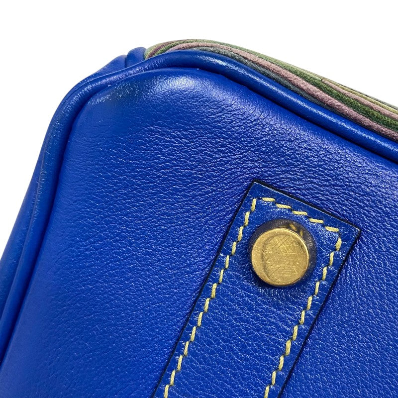 エルメス HERMES バーキン35 □F刻 ブルーフランス ゴールド金具 ガリバー ヴィブラート レディース ハンドバッグ