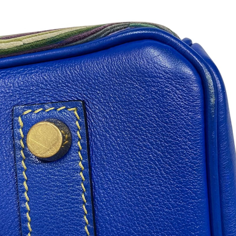 エルメス HERMES バーキン35 □F刻 ブルーフランス ゴールド金具 ガリバー ヴィブラート レディース ハンドバッグ