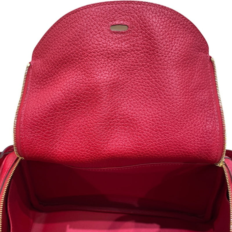 エルメス HERMES リンディ26 A刻 ルージュカザック/GD金具 トリヨン レディース ハンドバッグ