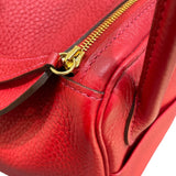 エルメス HERMES リンディ26 A刻 ルージュカザック/GD金具 トリヨン レディース ハンドバッグ