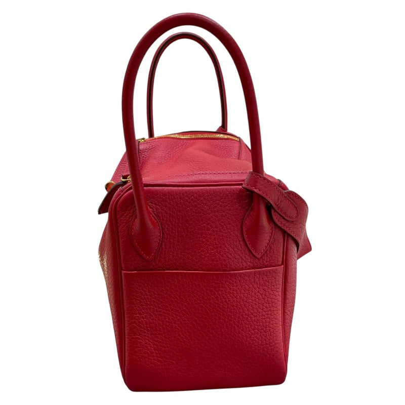 エルメス HERMES リンディ26 A刻 ルージュカザック/GD金具 トリヨン レディース ハンドバッグ