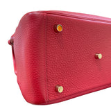 エルメス HERMES リンディ26 A刻 ルージュカザック/GD金具 トリヨン レディース ハンドバッグ