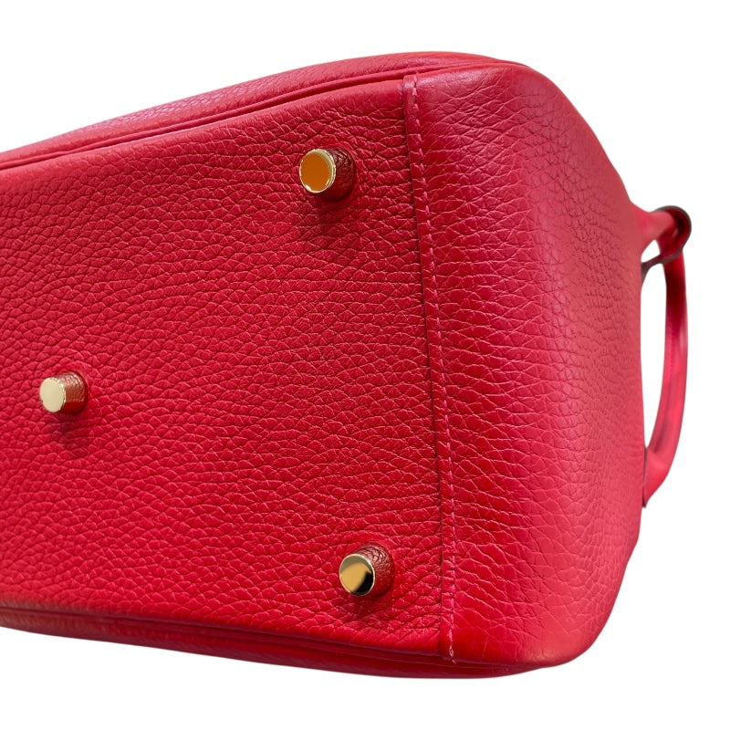エルメス HERMES リンディ26 A刻 ルージュカザック/GD金具 トリヨン レディース ハンドバッグ