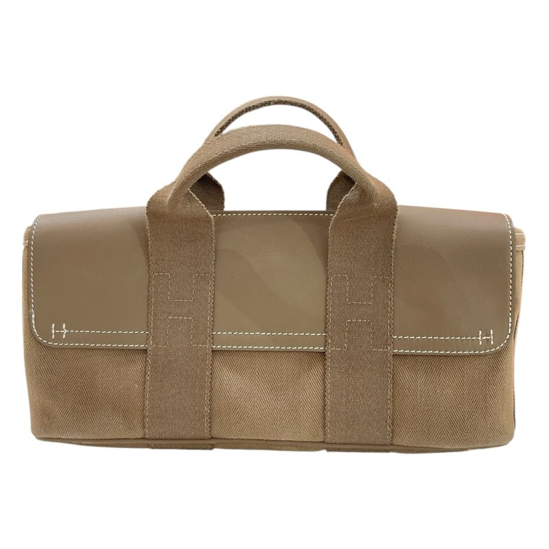 エルメス HERMES ヴァルパライソロングPM エトゥープ シルバー金具 トワル・レザー レディース ハンドバッグ
