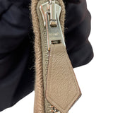エルメス HERMES ヴァルパライソロングPM エトゥープ シルバー金具 トワル・レザー レディース ハンドバッグ