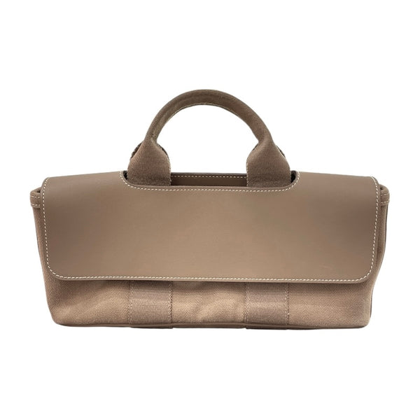エルメス HERMES ヴァルパライソロングPM エトゥープ シルバー金具 トワル・レザー レディース ハンドバッグ