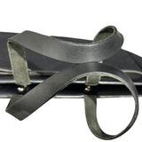 エルメス HERMES エールバッグカバスMM □G刻 ブラック/シルバー金具 トワル/レザー レディース トートバッグ