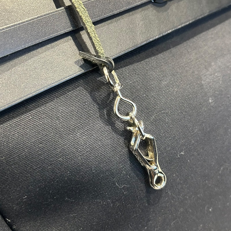 エルメス HERMES エールバッグカバスMM □G刻 ブラック/シルバー金具 トワル/レザー レディース トートバッグ