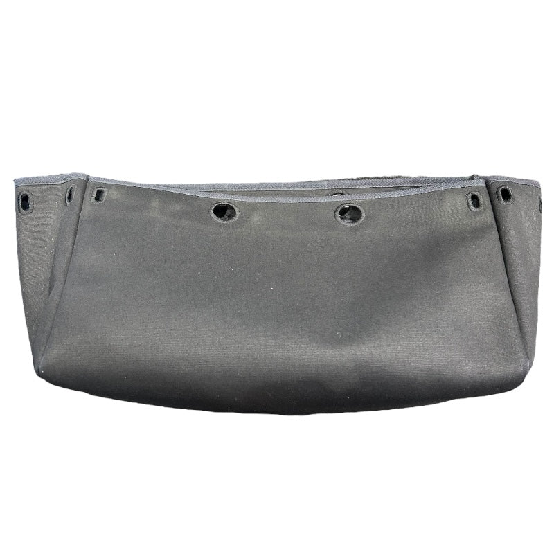 エルメス HERMES エールバッグカバスMM □G刻 ブラック/シルバー金具 トワル/レザー レディース トートバッグ