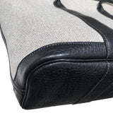 エルメス HERMES ガーデンジップMM □M刻 ブラック　シルバー金具 トワル レディース トートバッグ