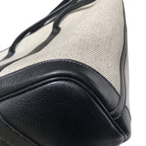 エルメス HERMES ガーデンジップMM □M刻 ブラック　シルバー金具 トワル レディース トートバッグ