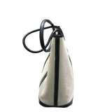 エルメス HERMES ガーデンジップMM □M刻 ブラック　シルバー金具 トワル レディース トートバッグ