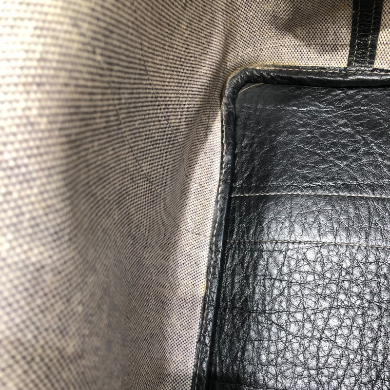 エルメス HERMES ガーデンパーティPM □F刻印 グレー・ブラック トワル・ブッフル ユニセックス ハンドバッグ