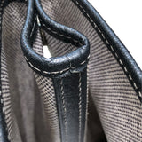 エルメス HERMES ガーデンパーティPM □F刻印 グレー・ブラック トワル・ブッフル ユニセックス ハンドバッグ