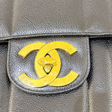 シャネル CHANEL マドモアゼルチェーンフラップバッグ ブラック/ゴールド金具 キャビアスキン レディース ショルダーバッグ