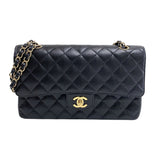 シャネル CHANEL マトラッセ25 A01112 10番台 ブラック ゴールド金具 キャビアスキン レディース ショルダーバッグ