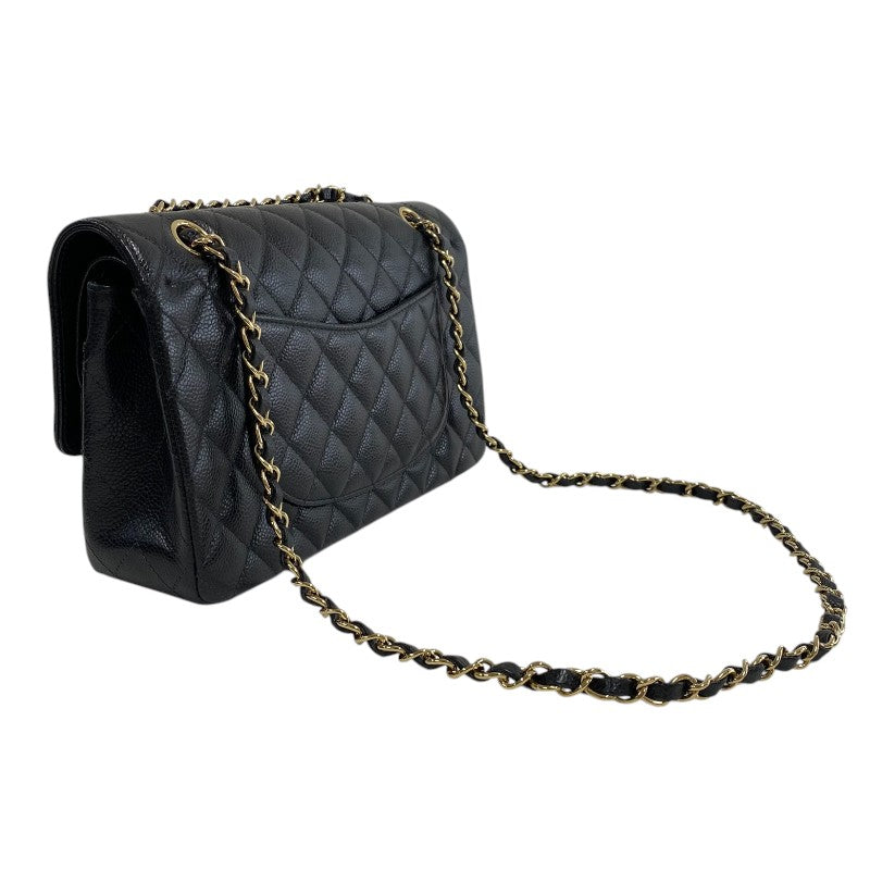 シャネル CHANEL マトラッセ25 A01112 10番台 ブラック ゴールド金具 キャビアスキン レディース ショルダーバッグ