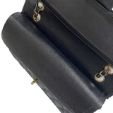 シャネル CHANEL マトラッセ25 A01112 10番台 ブラック ゴールド金具 キャビアスキン レディース ショルダーバッグ