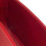 シャネル CHANEL ダイアナ25 A01165 3番台 レッド 金具ゴールド キャビアスキン レディース ショルダーバッグ