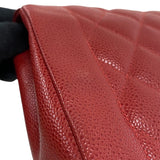 シャネル CHANEL ダイアナ25 A01165 3番台 レッド 金具ゴールド キャビアスキン レディース ショルダーバッグ