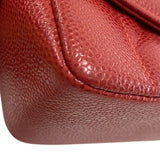 シャネル CHANEL ダイアナ25 A01165 3番台 レッド 金具ゴールド キャビアスキン レディース ショルダーバッグ