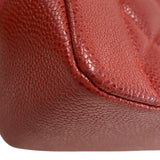 シャネル CHANEL ダイアナ25 A01165 3番台 レッド 金具ゴールド キャビアスキン レディース ショルダーバッグ