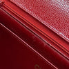 シャネル CHANEL ダイアナ25 A01165 レッド ゴールド金具 キャビアスキン レディース ショルダーバッグ