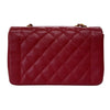 シャネル CHANEL ダイアナ25 A01165 レッド ゴールド金具 キャビアスキン レディース ショルダーバッグ