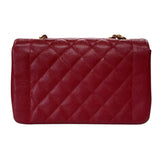 シャネル CHANEL ダイアナ25 A01165 レッド ゴールド金具 キャビアスキン レディース ショルダーバッグ