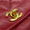 シャネル CHANEL ダイアナ25 A01165 レッド ゴールド金具 キャビアスキン レディース ショルダーバッグ