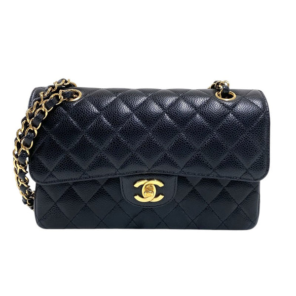 シャネル CHANEL マトラッセ23 A01113 ブラック ゴールド金具 キャビアスキン レディース ショルダーバッグ