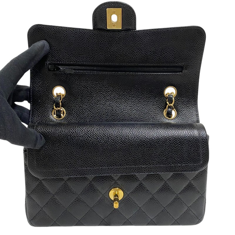 シャネル CHANEL マトラッセ23 A01113 ブラック ゴールド金具 キャビアスキン レディース ショルダーバッグ