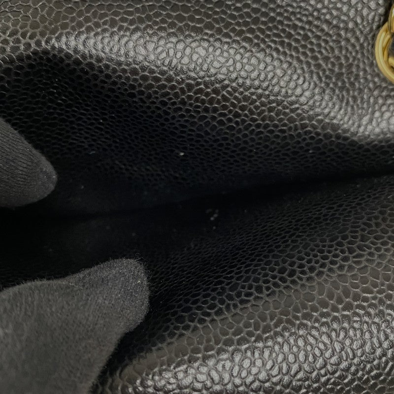 シャネル CHANEL マトラッセ23 A01113 ブラック ゴールド金具 キャビアスキン レディース ショルダーバッグ