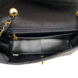 シャネル CHANEL ダイアナ25 A01165 4番台 ブラック ゴールド金具 キャビアスキン レディース ショルダーバッグ