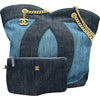 シャネル CHANEL デカココチェーントートバッグ AS3857 ブルー/ネイビー ゴールド金具 デニム レディース トートバッグ