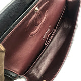 シャネル CHANEL マトラッセ25 ダブルフラップ チェーンショルダー A01112 ブラック×SV金具 キャビアスキン レディース ショルダーバッグ
