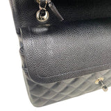 シャネル CHANEL マトラッセ25 A01112 9番台 ブラック シルバー金具 キャビアスキン レディース ショルダーバッグ