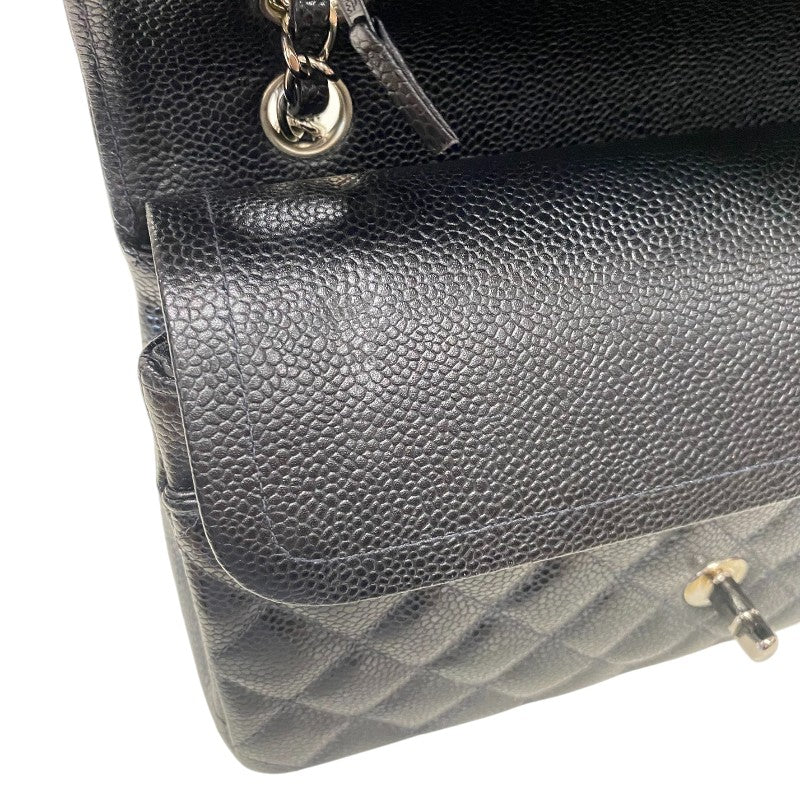 シャネル CHANEL マトラッセ25 A01112 9番台 ブラック シルバー金具 キャビアスキン レディース ショルダーバッグ
