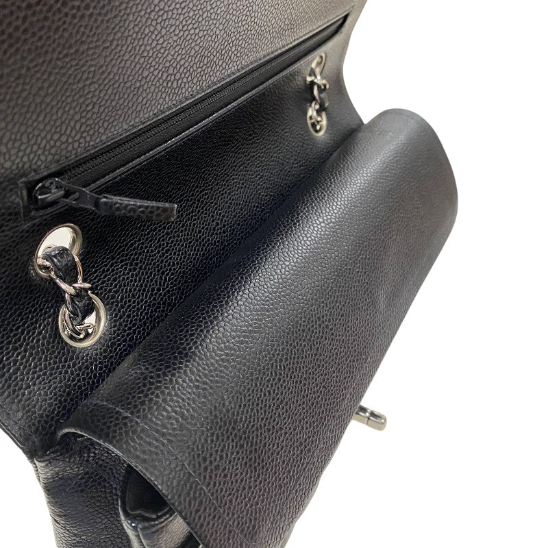 シャネル CHANEL マトラッセ25 A01112 9番台 ブラック シルバー金具 キャビアスキン レディース ショルダーバッグ
