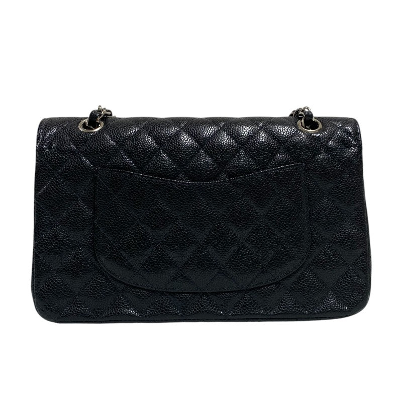 シャネル CHANEL マトラッセ25 A01112 9番台 ブラック シルバー金具 キャビアスキン レディース ショルダーバッグ