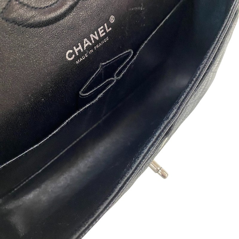 シャネル CHANEL マトラッセ25 A01112 9番台 ブラック シルバー金具 キャビアスキン レディース ショルダーバッグ
