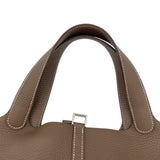 エルメス HERMES ピコタンロック MM B刻 エトゥープ　シルバー金具 トリヨン レディース トートバッグ