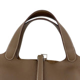 エルメス HERMES ピコタンロック MM B刻 エトゥープ　シルバー金具 トリヨン レディース トートバッグ