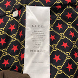 グッチ GUCCI ロゴパッチジップアップパーカー 576062 ブラック コットン メンズ パーカー