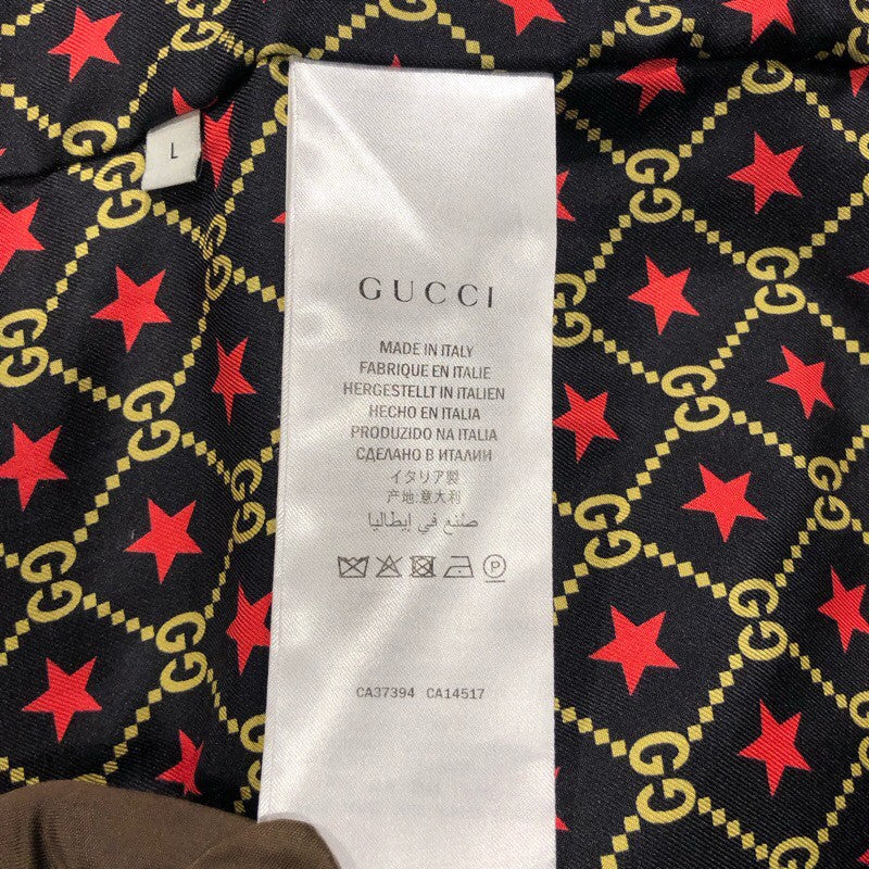 グッチ GUCCI ロゴパッチジップアップパーカー 576062 ブラック コットン メンズ パーカー